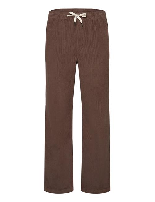 Elastic Waist Corduroy Pants Lindbergh Brown