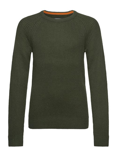 Jack & Jones Jjpannel Knit Crew Neck Aw24 Jnr Jack & J S Green