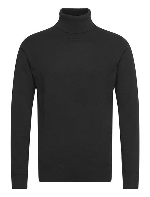 100 Recycle Knit Roll Neck Lindbergh Black