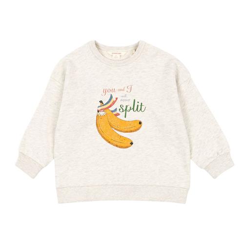 Konges Sløjd GOTS Loupy Lou Sweatshirt Off White Melange |  | 3 years