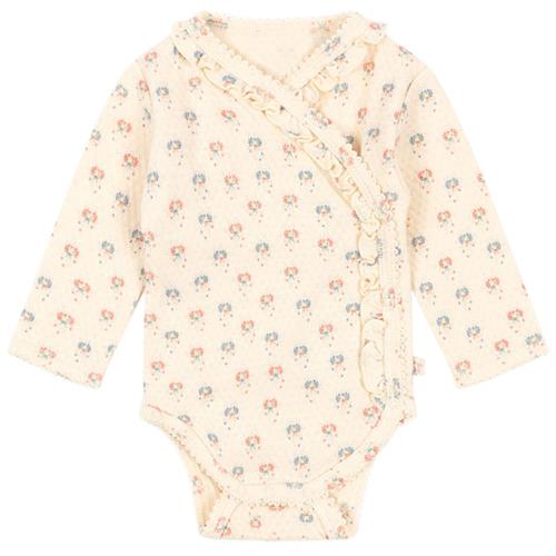 Konges Sløjd GOTS Sui Newborn Frill Langærmet Body Pipa Petite 6 months  Creme  6 måneder  kvinde