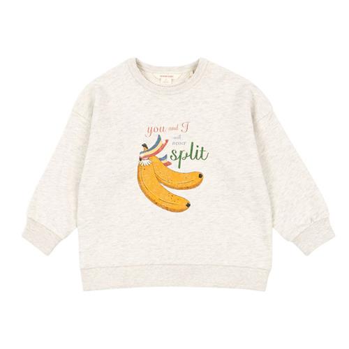 Konges Sløjd GOTS Loupy Lou Sweatshirt Off White Melange 2 Y  Creme  2 år  Unisex