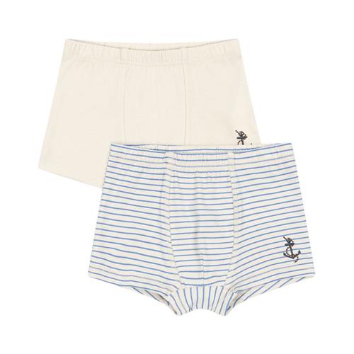 Konges Sløjd GOTS Basic 2-Pack Boksere Stripe Provence Mix 2 Y  Blå  2 år  mand