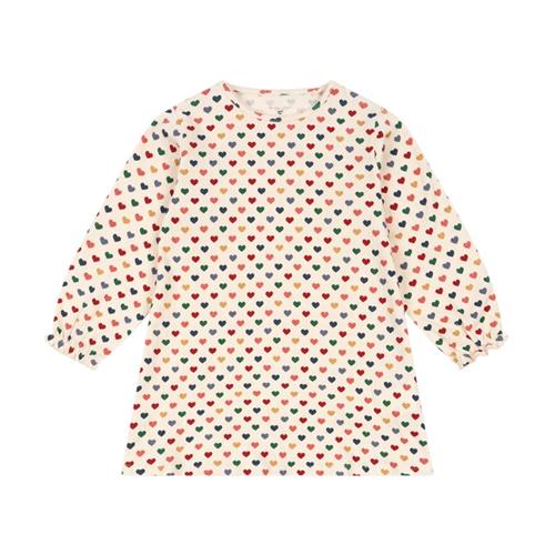 Konges Sløjd Chleo Kjole Coeur Coloré 18 months  Creme  18 måneder  kvinde