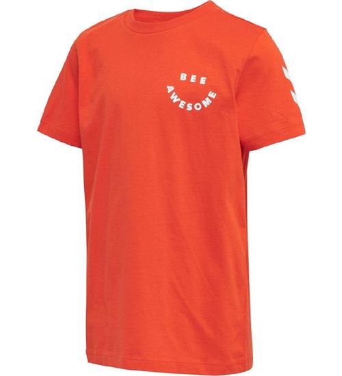 Se Hummel T-shirt - hmlOptimism - Orange ved KidsWorld