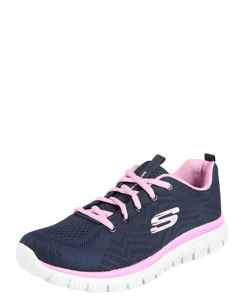 SKECHERS Sneaker low 'Graceful Get Connected'  navy / lyserød / hvid