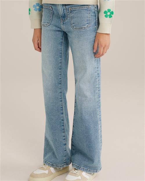 WE Fashion Jeans  blå / brun