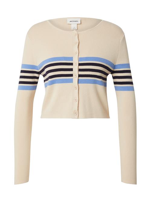 Monki Cardigan  beige / navy / himmelblå