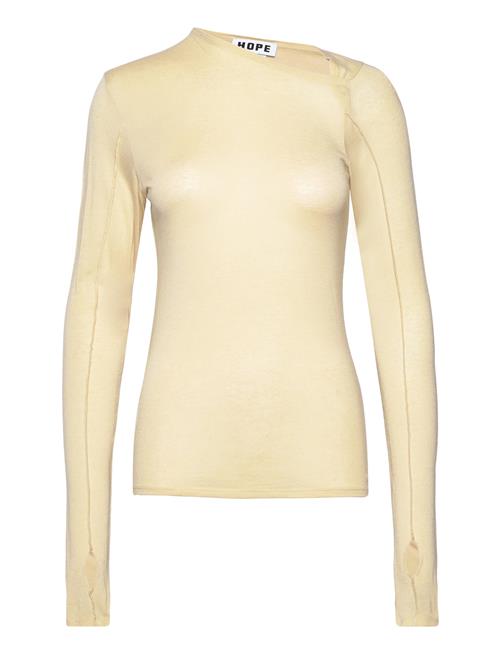 Long-Sleeve Asymmetrical Top Hope Yellow