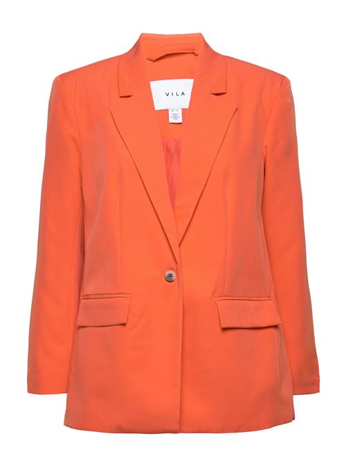 Viangey Big Shoulder Blazer Vila Orange