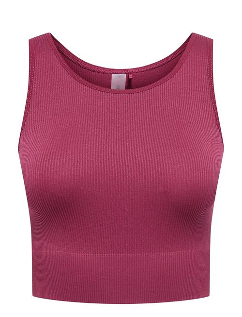 Onpjaia Un Sl Seam Short Top Noos Only Play Burgundy