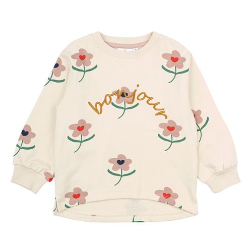 The New Siblings GOTS Netty Sweatshirt White Swan 86 cm  Creme  86 cm  kvinde