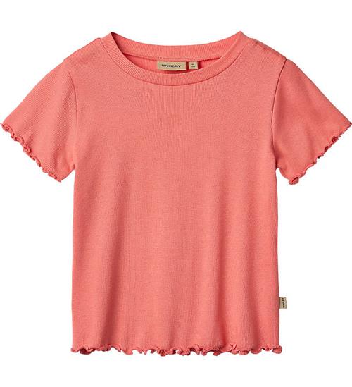 Wheat T-shirt - Rib - Irene - Light Coral