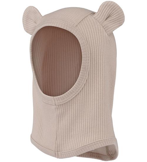 Se MarMar Elefanthue - Rib - Modal - 1-lags - Cream Taupe m. Ã?rer ved KidsWorld