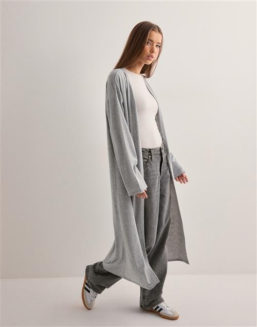 Nelly - Grå - Soft Luxe Long Cardigan