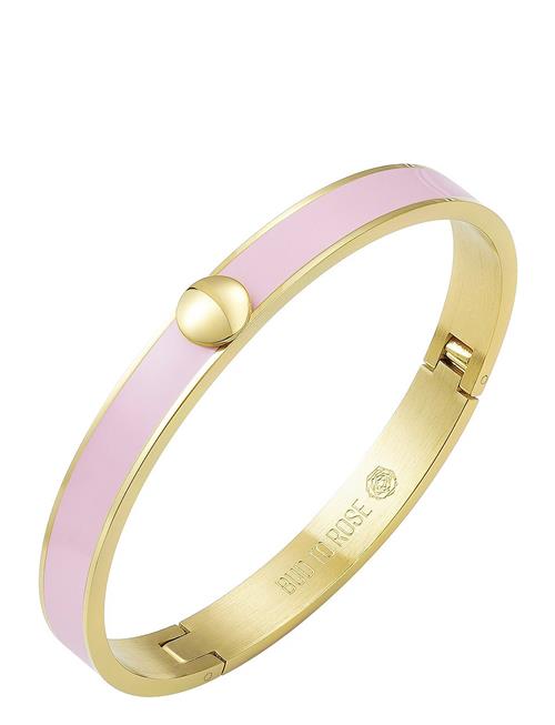 Capri Enamel Bracelet Lt. Pink/Gold Bud To Rose Pink