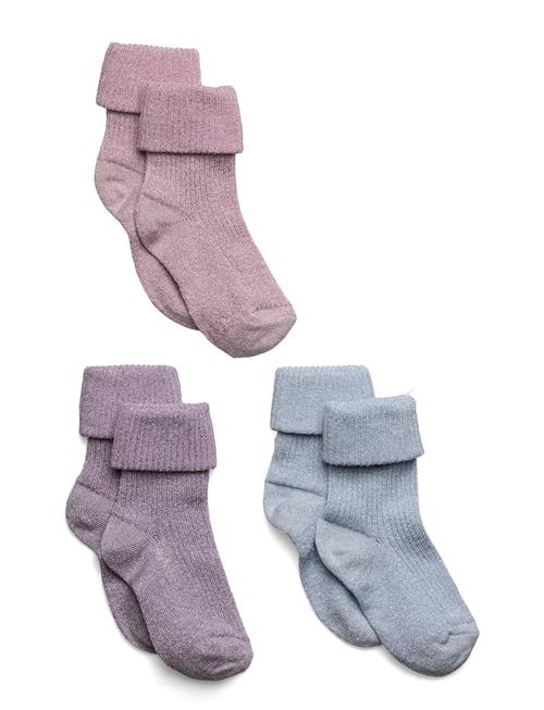 Ida Glitter Socks - 3-Pack Mp Denmark Purple