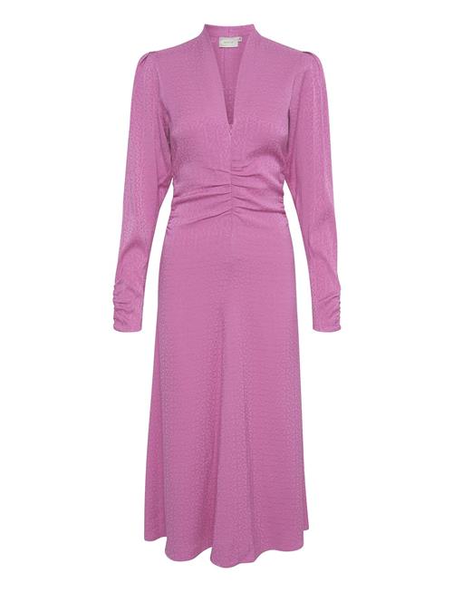 Brinagz Midi V-Neck Dress Gestuz Pink