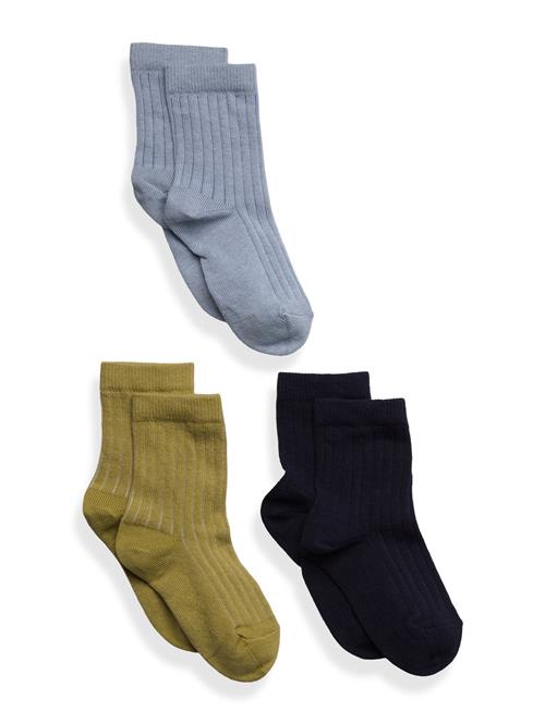 Cotton Rib Socks - 3-Pack Mp Denmark Blue