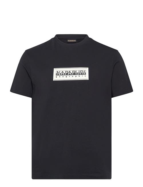 Box Logo Short Sleeve T-Shirt Napapijri Black