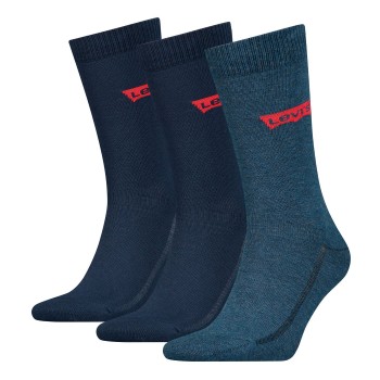 Levis Strømper 3P Base Regular Cut Sock Denimblå Str 39/42