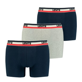 Levis 3P Logo Boxer Brief Flerfarvet bomuld Large Herre