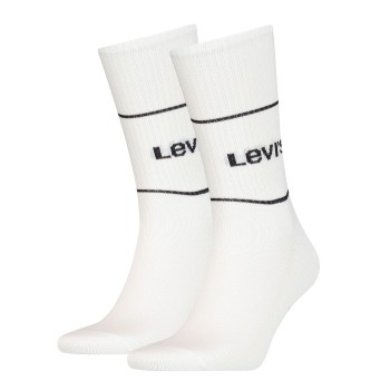 Levis Strømper 2P Organic Cotton Sock Hvid/Sort Str 43/46