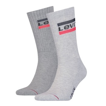 Levis Strømper 2P Sport Regular Cut Sock Grå Str 35/38