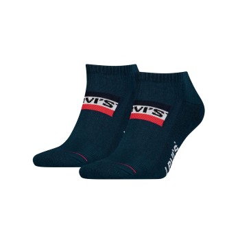 Levis Strømper 2P Sportswear Logo Low Cut Sock Marineblå Str 35/38