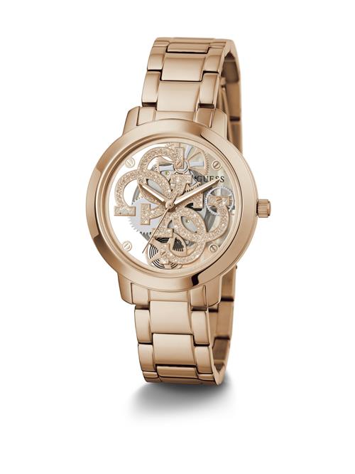 GUESS Analogt ur ' QUATTRO CLEAR '  rosa guld