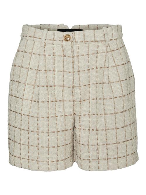 VERO MODA Bukser med lægfolder 'MILEY'  beige / brun