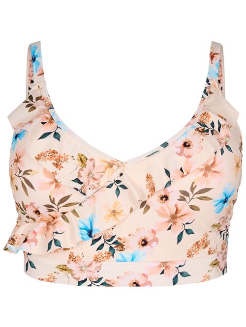 Se Swim by Zizzi Bikinioverdel 'SKATRIN'  beige / blandingsfarvet ved About You