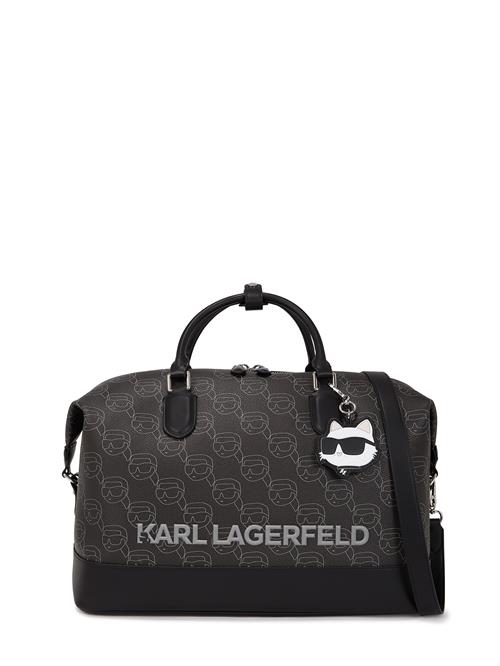 Karl Lagerfeld Weekendtaske  antracit / sort / hvid