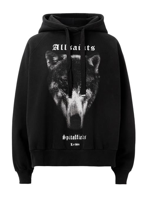 Se AllSaints Sweatshirt 'TALON'  lysegrå / sort / offwhite ved About You