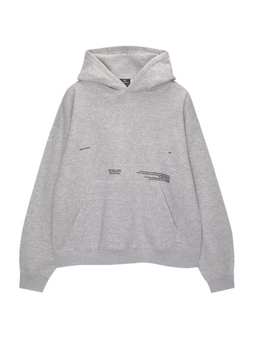 Pull&Bear Sweatshirt  lysegrå / sort