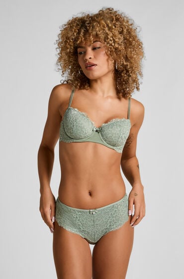 Hunkemöller Brasiliansk trusse Marine Grøn