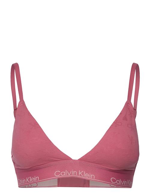 Se Lightly Lined Triangle Calvin Klein Pink ved Booztlet