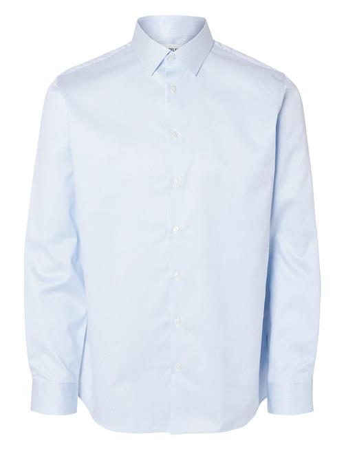 Slhslimethan Shirt Ls Classic Noos Selected Homme Blue