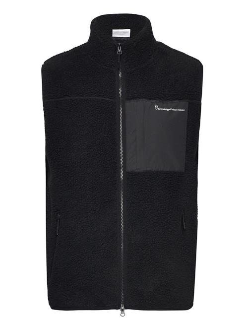 Teddy Fleece Vest - Grs/Vegan Knowledge Cotton Apparel Black