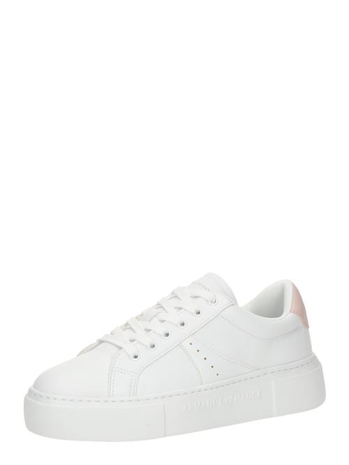 Se ARMANI EXCHANGE Sneaker low  gammelrosa / hvid ved About You