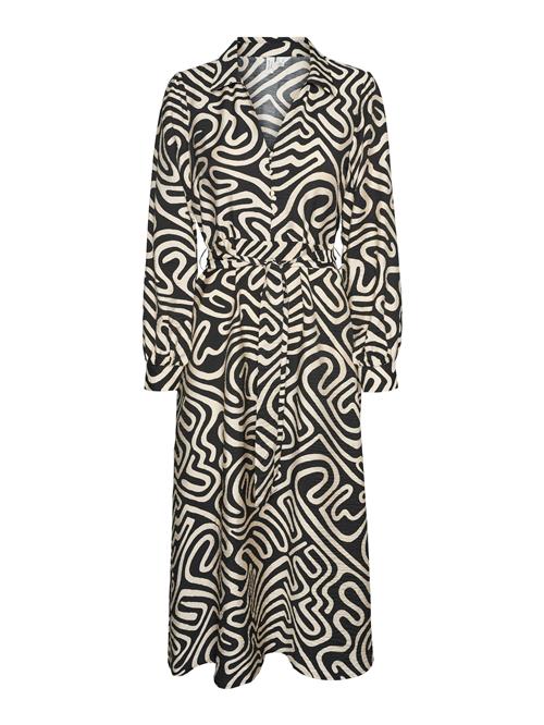 VERO MODA Blusekjole 'VMVIGDIS'  creme / sort