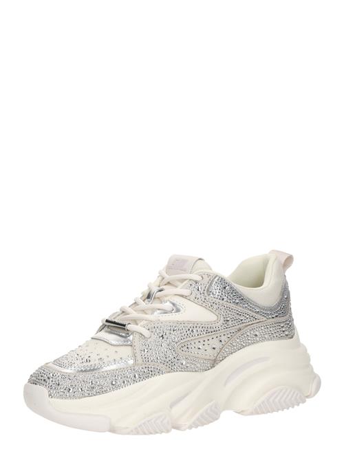 STEVE MADDEN Sneaker low 'Privy'  sølv / uldhvid