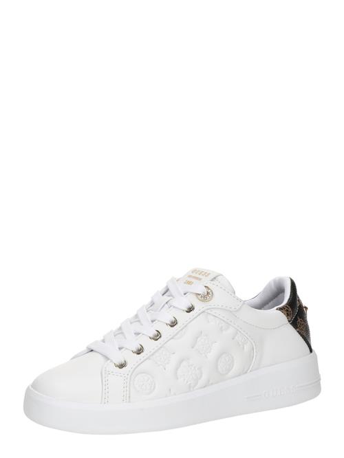 GUESS Sneaker low 'Ronii'  brun / guld / sort / hvid