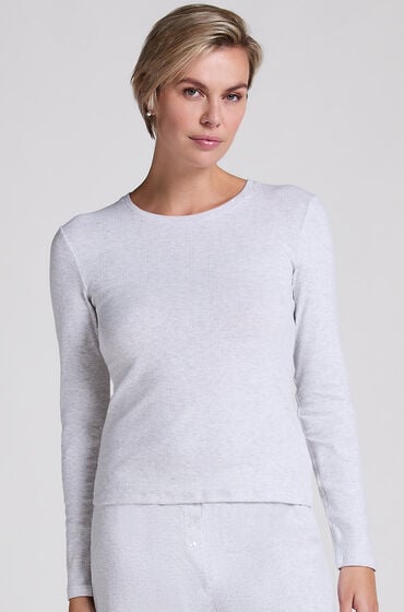 Hunkemöller Pointelle Pyjamasoverdel Grå