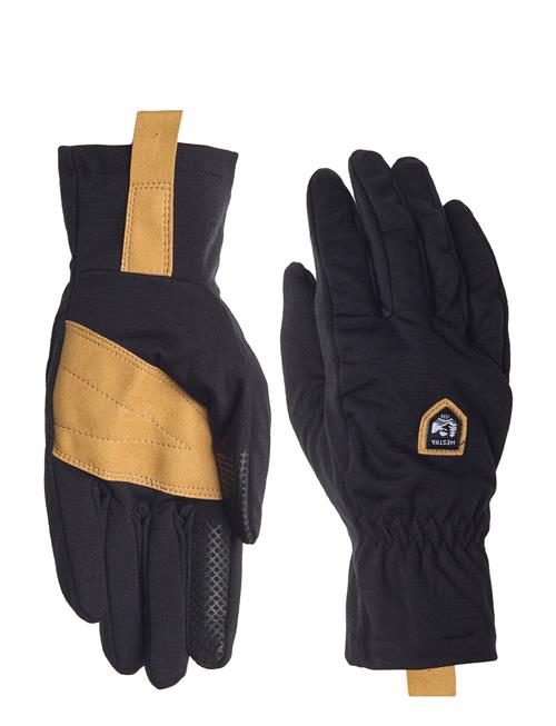 Merino Windwool Liner - 5 Finger Black Hestra Black