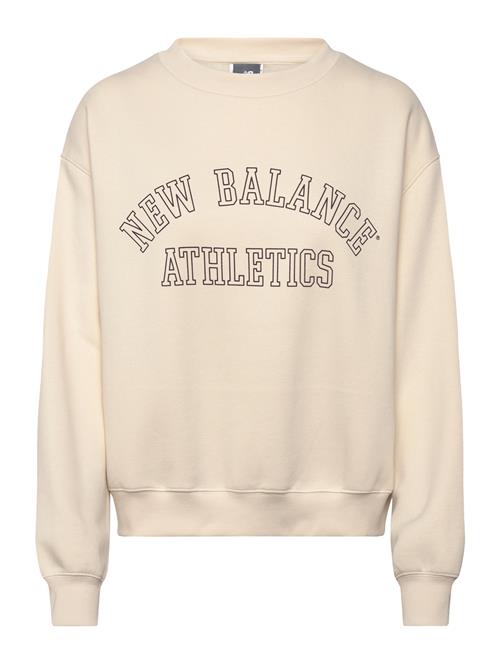 Graphic Fleece Crew New Balance Beige