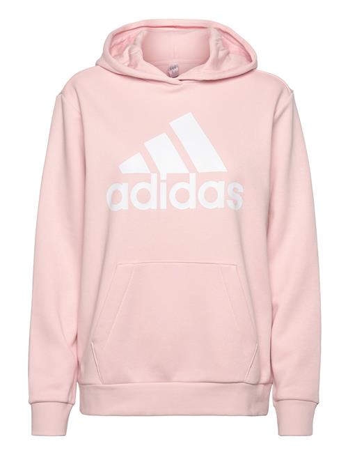 Essentials Logo Boyfriend Fleece Hoodie Adidas Sportswear Pink