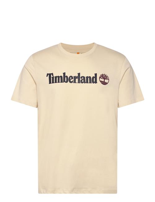 Kennebec River Linear Logo Short Sleeve Tee Angora Timberland Beige