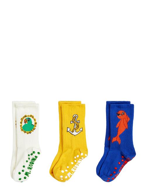 Dolphin 3-Pack Anti-Slip Socks Mini Rodini Patterned