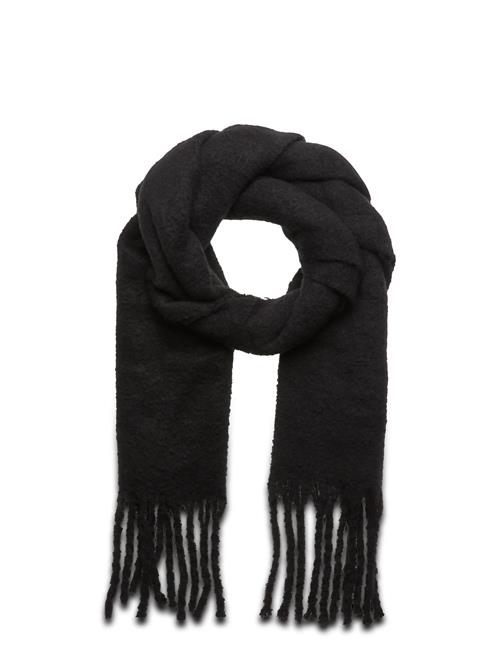 Scarf Big Fringe Solid Lindex Black